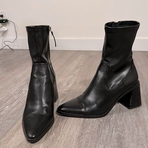 Zara Pointed Toe Western Ankle Boot